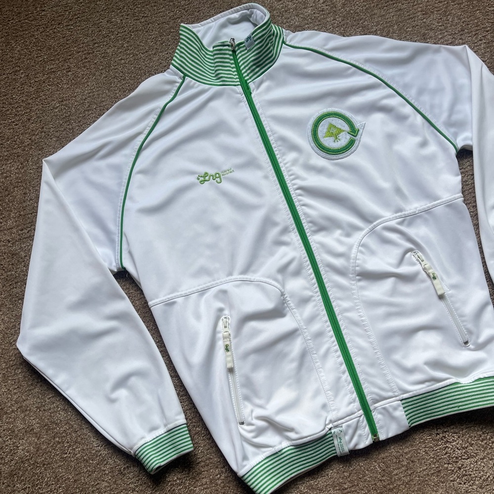 VTG 00’s / Y2K LRG White & Green Track Jacket - Picture 4 of 5